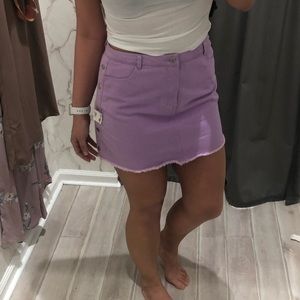 Wild Honey Lavender Jean Skirt